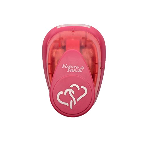 Vaessen Creative Craft Paper Punch - Heart - 2 x 2,4 cm - Circle Cutter for Crafting and Card Making, Multi-colour, 7.3 x 5.3 x 5 cm