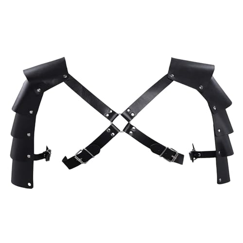 YIUPEDRFG Protector De Hombro De Moda Con Adornos Remache Para Eventos Medievales Y Sesiones Juego Roles Traje Steampunk Gótico Suave Y Cómodo Armadura Hombro Medieval