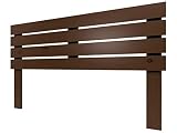 LA WEB DEL COLCHON - Cabecero de Madera Rústico Lombardía para Cama de 150 (160 x 100 cms) Barnizado Nogal | Cabeceros Madera | Dormitorio Matrimonio | Cabezal Cama |Estilo nórdico