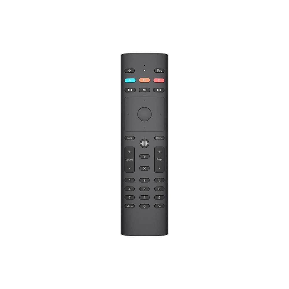 G40 Ricerca vocale 33 Tasti Apprendimento Gyroscope Smart Telecomando G40S Adatto per Android TV Box,Black