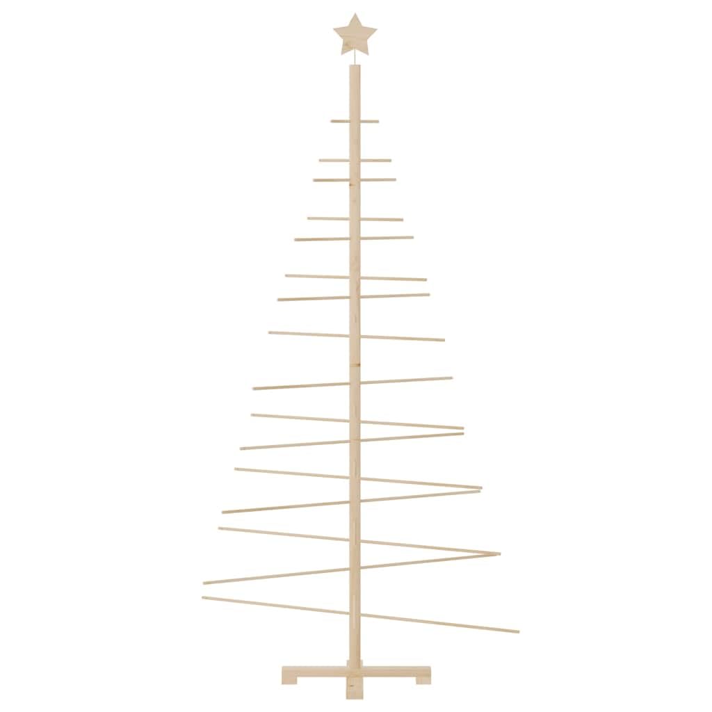 vidaXL Albero di Natale Decorativo in Legno 180 cm Legno Massello Pino, Albero di Natale Decorativo, Albero Natalizio Decorativo, Albero Natalizio