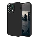 Hlgcokro Compatible with Oppo Reno 14 Case Silicone with Soft Microfiber Lining, Phone Case for Oppo Reno 14 Slim Dark Green Shockproof Bumper Cover (Black)