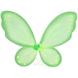 Alas con dos correas elásticas para facilitar su uso en los hombros, hacen que las alas no se caigan, alas de mariposa muy brillante.