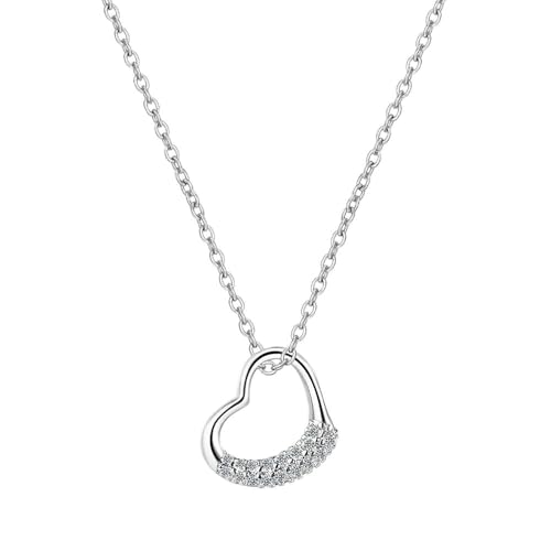 Collier pour femmes hypoallergénique ras du cou cœur anti-rougeurs