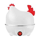 Lovely Egg Cooker Cute Hen Egg Boiler for Hard Boiled Eggs Poacher 7 Easy-To-Peel, Hard, Medium, Soft Boiled Egg Steamer Automatic Shut Off Kitchens Appliances Apartment Essentials Must Haves
