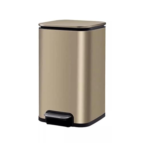 Caneca de basura con pedal y tapa, acero inox, 13L miniatura 1