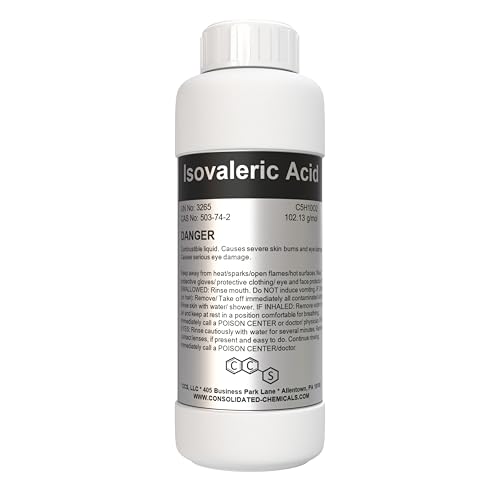 Isovaleric Acid Fragrance/Aroma Compound High Purity 100mL (3.3 Fl Oz)