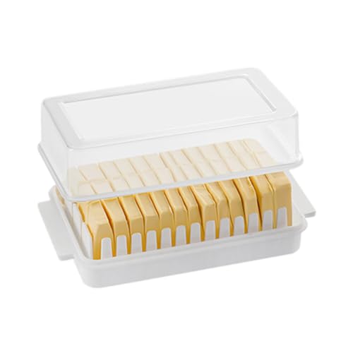 Butter Slicer Cutter, Stick Butter Container Dish with Lid for Fridge, Easy Cutting Kitchen Butter Storage Type 2