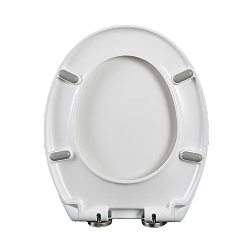 Siège de toilette durable en forme ovale avec fixation supérieure - 2