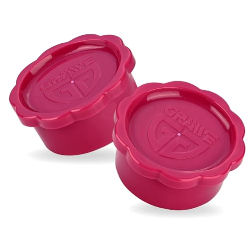 GRÄWE 2er Set Deckel für Sodastream Glasflaschen Pink Flaschendeckel Ersatzdeckel Glas für Penguin und Crystal
