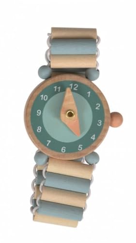 Holzuhr Jack - Spieluhr, Lernuhr, Holzuhr für Kinder, 3.5 cm,...