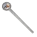 Matériau : marque-pages en métal, en acier inoxydable, décorés de verre cristal rond, marque-pages vintage pour hommes et femmes