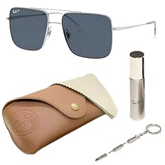 Polished Silver Frame | Polarized Blue Lens