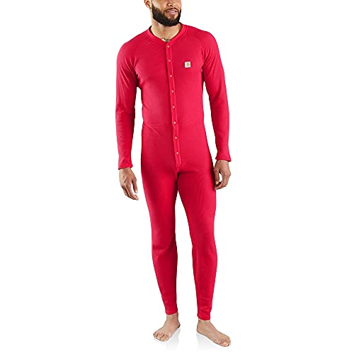 Carhatt Basic Force Classic Thermal Base Layer Union Garnitur męski, Czerwony, Large Tall