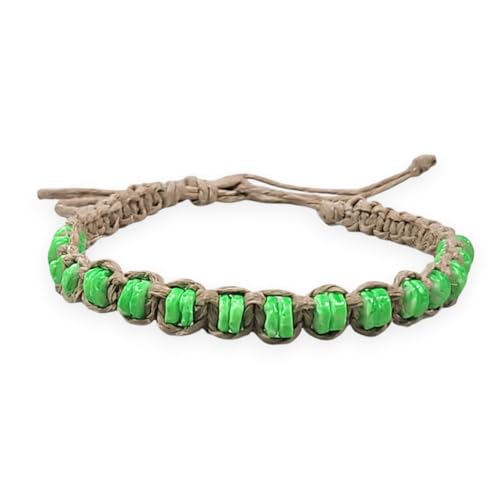 Image of BlueRica Hemp Anklet with Puka Shell Beads