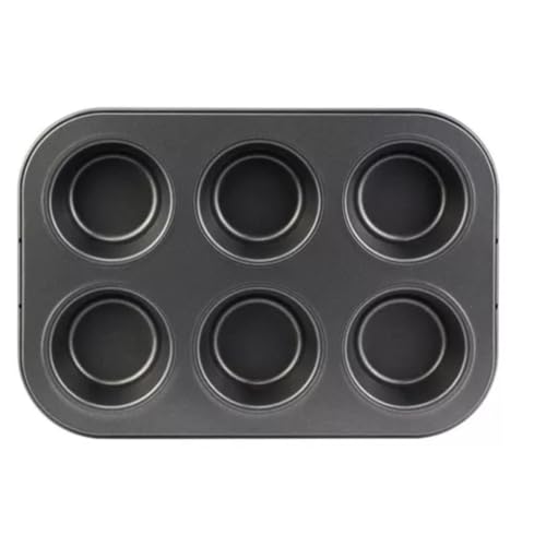 Forma Antiaderente Multiuso para Cupcakes, Muffins e Petit Gateau – 6 Cavidades