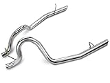 SR Performance Stainless Steel Tailpipes Exhaust Replacement | 2.5 Inch Mandrel Bent Dual Tail Pipes with Slant Cut Tips | Compatible with 1986 Mustang GT 87–93 5.0 LX 93–97 Cobra 94–97 GT