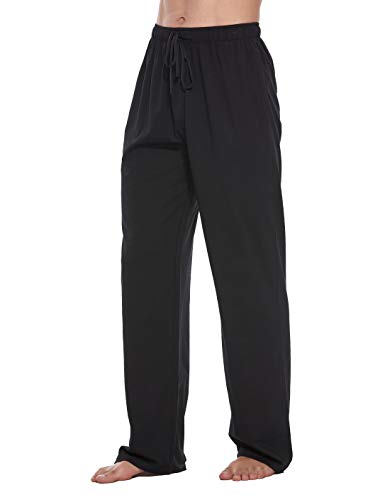 Cyz Cotton Knit Pajama Lounge Sleep Pants-Black-S #TOP1