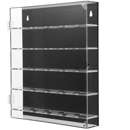 Vitrine murale design élégant en acrylique noir de qualité supérieure pour vos médailles