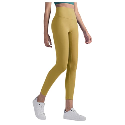 Pantalon de yoga anti-glisse TsoLay jaune pour éliminer l'inconfort durant le sport