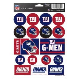New York Giants Vinyl Sticker Sheet 5