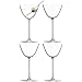 LSA International Metropolitan Champagne Flute 230ml Clear | Set Van 4 | Kristalijn Glas Vaatwasser Veilig Mw05