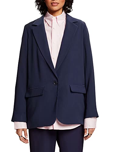 ESPRIT Damen 043EE1G315 Blazer, 400/NAVY, 40