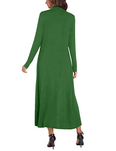 Image of Bluetime Women Floor Length Open Front Cardigan