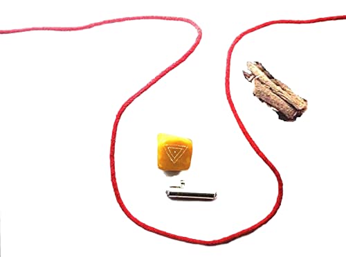 Urantex Vijay Khadga Kavach & Yantra with Pooja Packet and Instruction Manual., Small, Metal, Agate