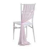 Facile à Utiliser: attachez le tissu en utilisant le ruban pour décorer la chaise d'allée, cette décoration de chaise d'allée s'adapte à presque toutes les tailles ou types de chaises, vous avez juste besoin de le mettre sur la chaise, et le ruban peut garder les rubans en place au look que vous voulez.