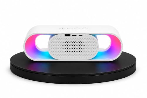 Image of Mini Soundbar Bluetooth Speaker 15W with RGB Lights, Bluetooth 5.3, TWS Stereo Pairing, 6 Hours Playtime Deep Bass, Unique Speaker, Portable Wireless Speaker, (White)