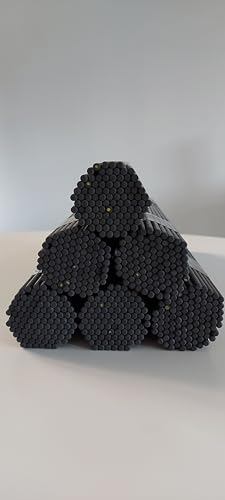 2000 Varilla de Fibra de Carbono Ø5mm x 350mm para vareador de Aceitunas ■ Compatible con Zanon/Benza/Makita/Atarax ■ Pack 2000 Unidades ■
