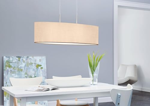 Lámpara de techo PASTERI-P en blanco y albaricoque de 75 cm 2