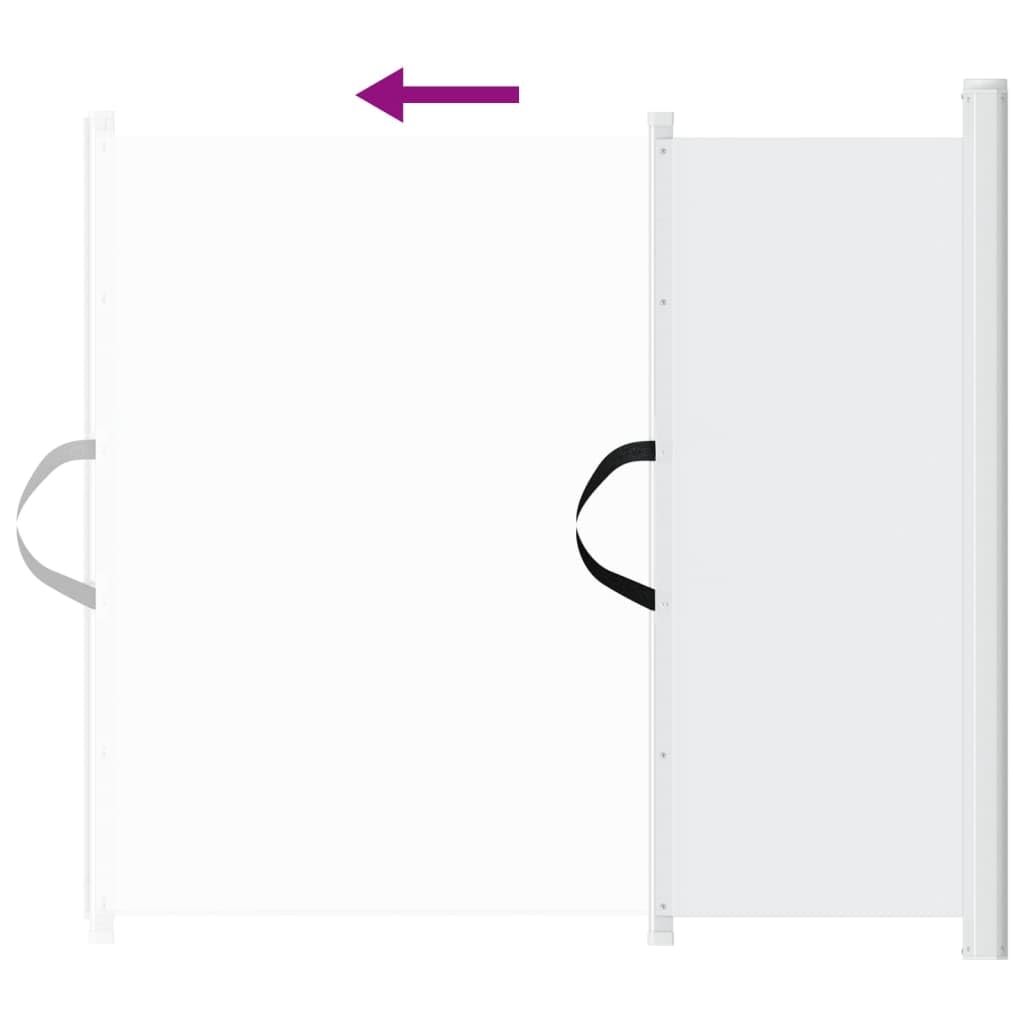 INLIFE Haustier-Barriere Ausziehbar Weiß 117,5x125 cm,Baby & Kleinkind,Babysicherheit,Baby- & Haustierschutzgitter,Weiß,3.1 KG,4004130