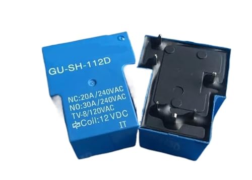 Relé 6 pines GU-SH-112D con capacidad de 30A y bobina estable de 12V