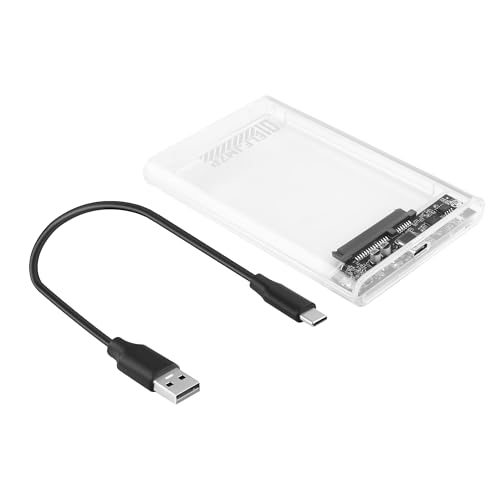 Caja externa transparente para HDD/SSD 2.5" USB 3.0 Type-C miniatura 1