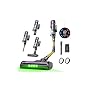 Ultenic Aspirateur Balai sans Fil, 55kPa Puissant pour Poils Animaux, Technologie GreenEye, Tube Pliable 65cm, Filtre HEPA H13 Anti-Allergie, 60min Autonomie, Sol Dur/Voiture/Moquette
