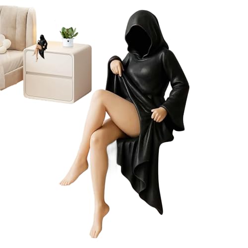 Generico Estatua Misteriosa | Escultura Especttral | Figuras Femeninas Sentadas Decoración Decoración Estante Para Dormitorio Salón Casa