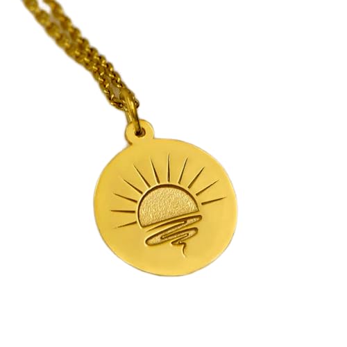 Collier pendentif pièce gravée soleil : ne craignez plus les bijoux ternes qui s'abîment