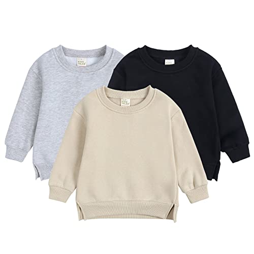 AIMAOMI Toddler Boys Girls Cotton Cute Ear Hoodie Sweatshirt Baby Long Sleeve Sports Boys' Fashion Hoodies & (Beige, 9-12 Months)