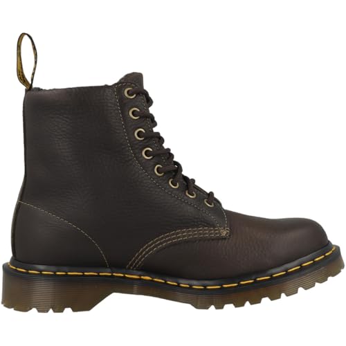 Image of Dr. Martens Unisex-Adult 1460 Faux Fur Lined Grizzly Leather Boot Fashion