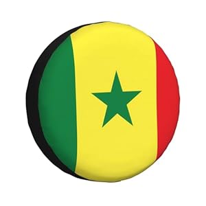 Nabear Senegal Flagge Reifenabdeckung 35,6-43,2 cm