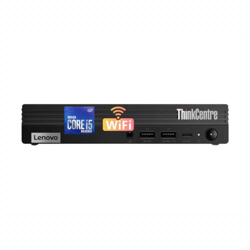 Lenovo ThinkCentre M80q Tiny Mini PC, Intel Core i5 10500T, 16GB RAM, 512GB SSD, Bluetooth & WLAN, sin teclado ni ratón, Windows 11 Pro (Reacondicionado)