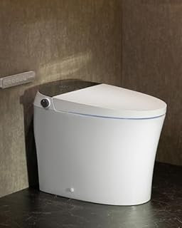 CANEST Smart Toilet, Smart Toilet with Bidet Built in, ADA Comfort Height, Intelligent Temp Control, Foot Sensor Operation, Warm Water, Heated Seat, Air Dryer, Digital Display (TC-100GE)