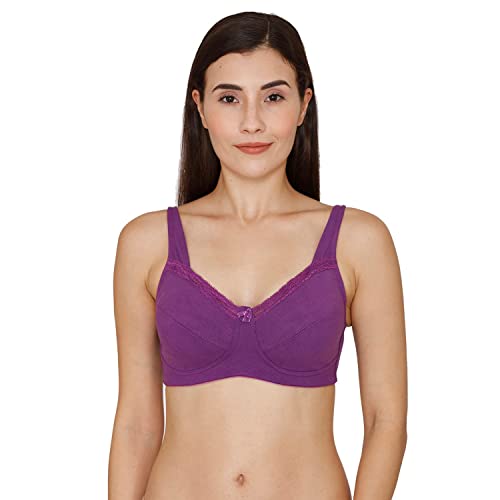 Image of Zivame Women's Cotton Non Padded Wire Free Casual 3 /4th Coverage Bra