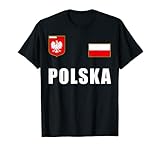 Polen Polska Polnisches Fußball Fan Outfit Trikot T-Shirt