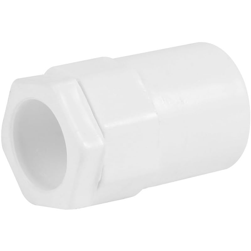 Electrical Conduit System, 20mm White PVC, Boxes, Bends, Tees and Accessories (20MM INSPECTION ELBOW) (20MM FEMALE ADAPTOR WHITE 10 PACK)