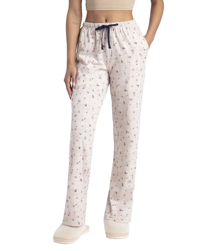 Image of Jockey RX88 Women Super Combed Cotton Printed Pyjama with Side Pockets (Colors & Prints May Vary)