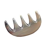 Lurrose Hair Comb Wide Tooth Brush Buffalo Horn Chinese Traditional Trigger Point Therapy Guasha Scr