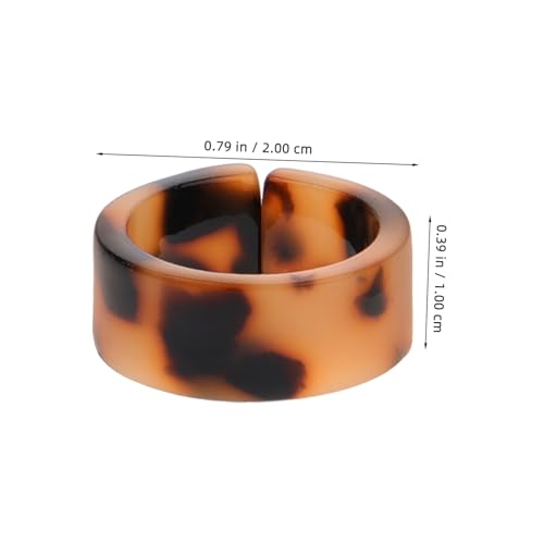 Bague en résine époxy et bagues à la mode pour l'école et les fêtes - 5